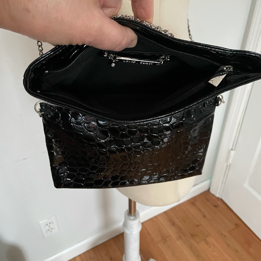 White House Black Market black crossbody/clutch - Picture 6 of 10